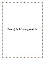 Tài liệu Bảo vệ da bé trong mùa hè pot