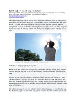 Tài liệu Lợi ích tuyệt vời của ánh nắng với sức khỏe pdf