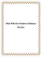 Tài liệu Phát Wifi trên Windows 8 Release Preview pot