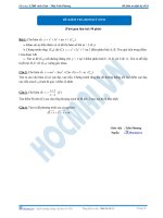 Đề kiểm tra định kỳ số 1 môn toán thầy phương