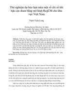 Thử nghiệm dự báo hạn mùa một số chỉ số khí hậu cực đoan bằng mô hình RegCM cho khu vực việt nam