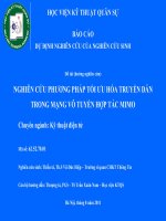 Tài liệu Đề tài: NGHIÊN CỨU PHƯƠNG PHÁP TỐI ƯU HÓA TRUYỀN DẪN TRONG MẠNG VÔ TUYẾN HỢP TÁC MIMO pdf