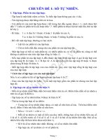 Tài liệu CHUYÊN ĐỀ 1: SỐ TỰ NHIÊN - ĐẠI SỐ LỚP 6 ppt