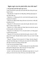 Tài liệu Ngôn ngữ của trẻ phát triển như thế nào? docx