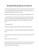 Tài liệu Bí kíp gối đầu giường cho mẹ chăm bé ppt