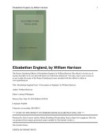 Tài liệu Title: Elizabethan England From ''''A Description of England,'''' by William Harrison pptx