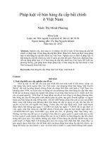 Pháp luật về bán hàng đa cấp bất chính ở việt nam