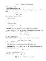 Tài liệu Chương 4. KHÔNG GIAN EUCLIDE pdf