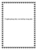 Tài liệu Ý nghĩa phong thủy của loài hạc trong nhà potx