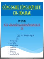 công nghệ cyclar sản xuất aromatic từ lpg