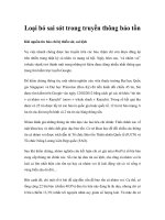 Tài liệu Loại bỏ sai sót trong truyền thông bảo tồn doc