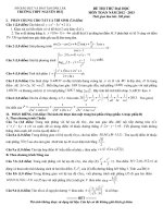 Tài liệu ĐÁP ÁN VÀ ĐỀ THI THỬ ĐẠI HỌC - TRƯỜNG THPT NGUYỄN HUỆ - ĐẮK LẮK - ĐỀ SỐ 125 docx