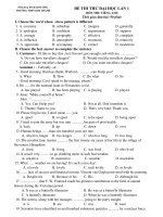 Tài liệu Đề Thi Thử Đại Học Khối A1, D Anh 2013 - Phần 2 - Đề 15 pdf