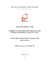 Nghiên cứu hệ thống hỗ trợ quản trị áp dụng cho dịch vụ HSI của VNPT