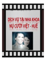 thuyết minh dịch vụ tại nha khoa nụ cười việt