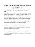 Tài liệu Hướng dẫn tìm, di chuyển và xóa tập tin trùng lặp trên Windows pptx