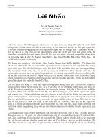 Lời nhắn   nguyễn ngọc tư