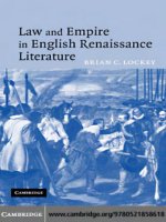 Tài liệu LAW AND EMPIRE IN ENGLISH RENAISSANCE LITERATURE pptx