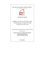 Nghiên cứu yêu cầu kỹ thuật điện toán đám mây và khuyến nghị áp dụng tại việt nam