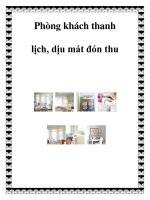 Tài liệu Phòng khách thanh lịch, dịu mát đón thu ppt