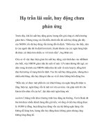 Tài liệu Hạ trần lãi suất, huy động chưa phản ứng ppt