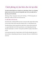 Tài liệu Cách phòng trị táo bón cho trẻ tại nhà doc