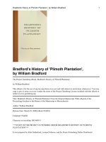 Tài liệu Bradford''''s History of ''''Plimoth Plantation'''' docx