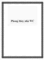 Tài liệu Phong thủy nhà WC pot