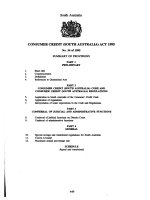 Tài liệu CONSUMER CREDIT (SOUTH AUSTRALIA) ACT 1995 ppt