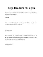 Tài liệu Mẹo làm kim chi ngon ppt