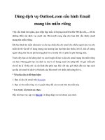 Tài liệu Dùng dịch vụ Outlook.com cấu hình Email mang tên miền riêng ppt