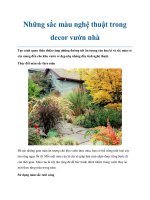 Tài liệu Những sắc màu nghệ thuật trong decor vườn nhà pdf