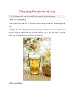 Tài liệu Công dụng bất ngờ của mật ong docx