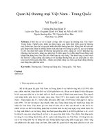 Quan hệ thương mại việt nam   trung quốc