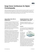 Tài liệu Image Sensor Architectures for Digital Cinematography pdf