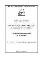 Giải pháp hoàn thiện chiến lược e   marketing viettel
