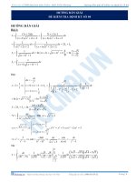 Hướng dẫn giải đề kiểm tra định kỳ lần 4