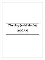 Tài liệu Câu chuyện thành công với CRM docx