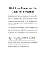 Tài liệu Đính kèm file cực lớn cho Gmail với ForgetBox pptx