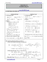 BÀI TẬP TOÁN - GIỚI HẠN