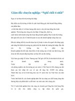 Tài liệu Giám đốc chuyên nghiệp: “Nghề chối tỉ nhất” docx