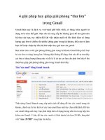 Tài liệu 4 giải pháp hay giúp giải phóng “thư lớn” trong Gmail docx