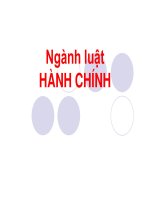 Tài liệu Ngành luật HÀNH CHÍNH pptx