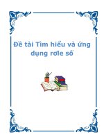 Tài liệu Đề tài Tìm hiểu và ứng dụng rơle số doc