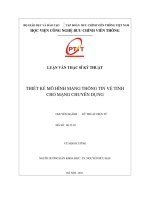 Thiết kế mô hình mạng thông tin vệ tinh cho mạng chuyên dụng