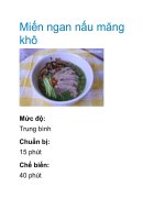 Tài liệu Miến ngan nấu măng khô pptx