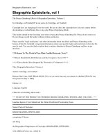 Tài liệu Biographia Epistolaris, Volume 1. ppt