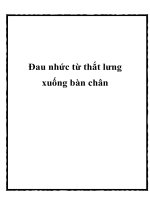 Tài liệu Đau nhức từ thắt lưng xuống bàn chân docx