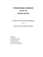 Tài liệu Committee on Foreign and Emerging Diseases of the United States Animal Health Association pptx