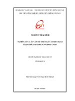 Nghiên cứu các vấn đề thiết kế và triển khai trạm gốc BTS cho 3g WCDMA UMTS